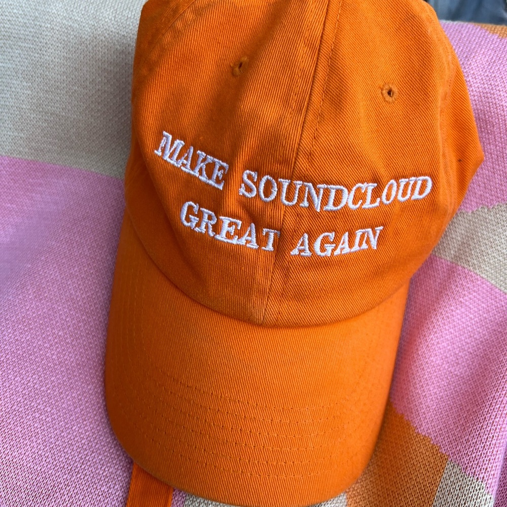 Make SoundCloud Great Again Custom Baseball Cap, Orange